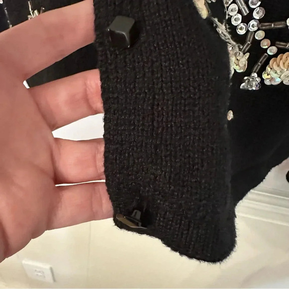 Tiara International Christmas Collection 2004 Women's Black Sweater Size XL GUC - Picture 8 of 10